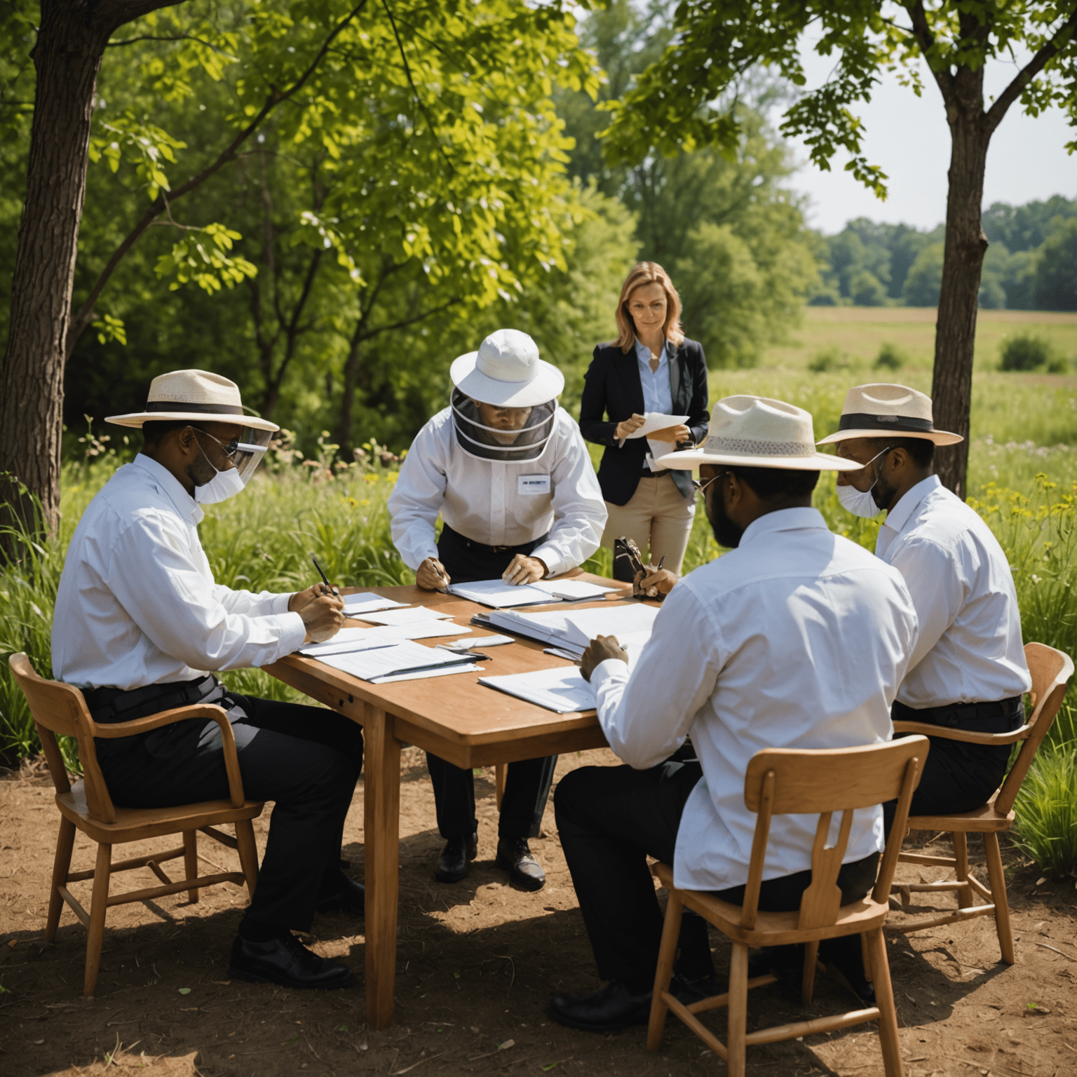 A team of consultants preparing a client for a BEE audit, reviewing documents and conducting mock interviews