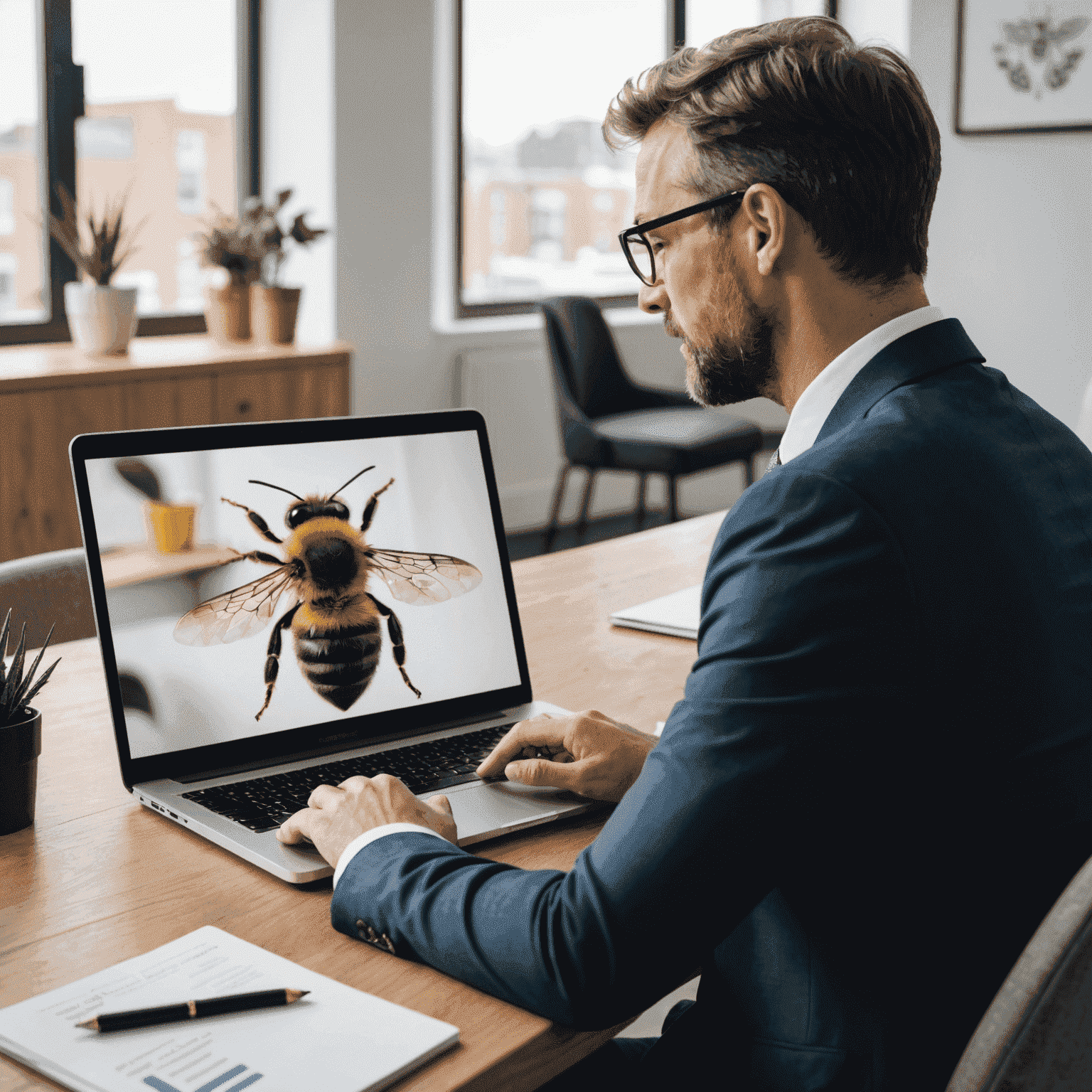 A consultant providing ongoing support to a client via video call, discussing BEE compliance updates